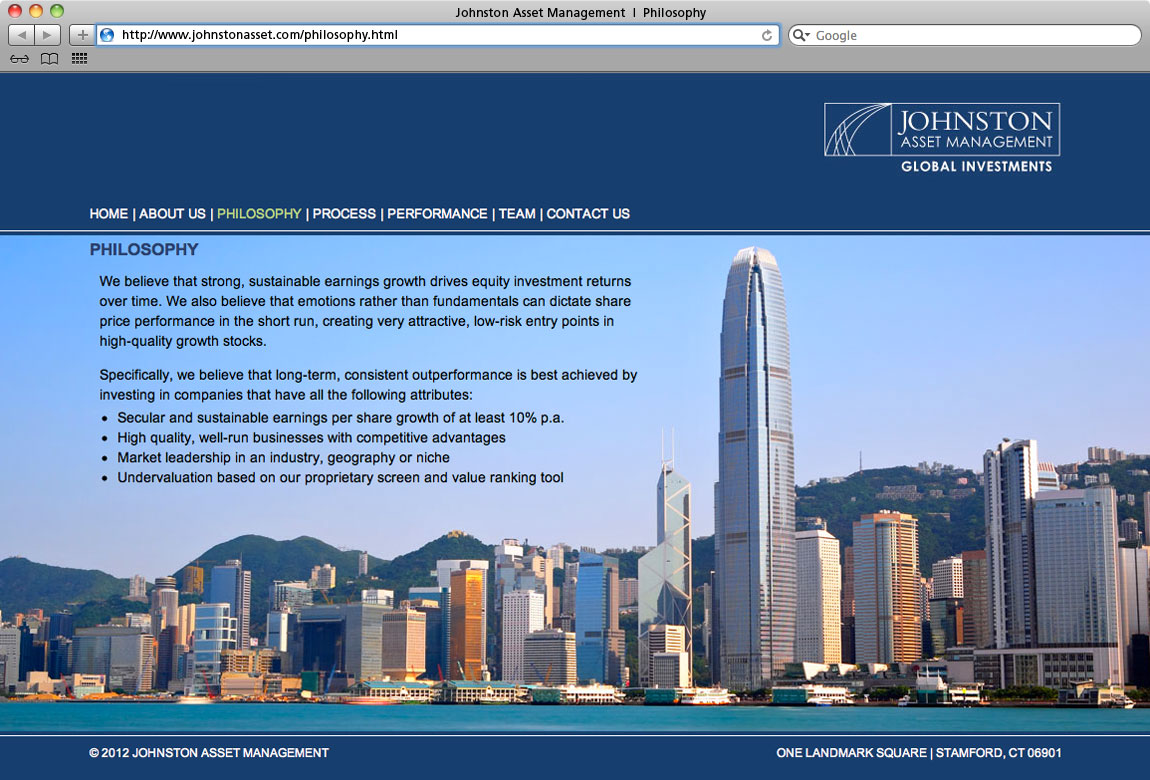 Johnston Asset Management website