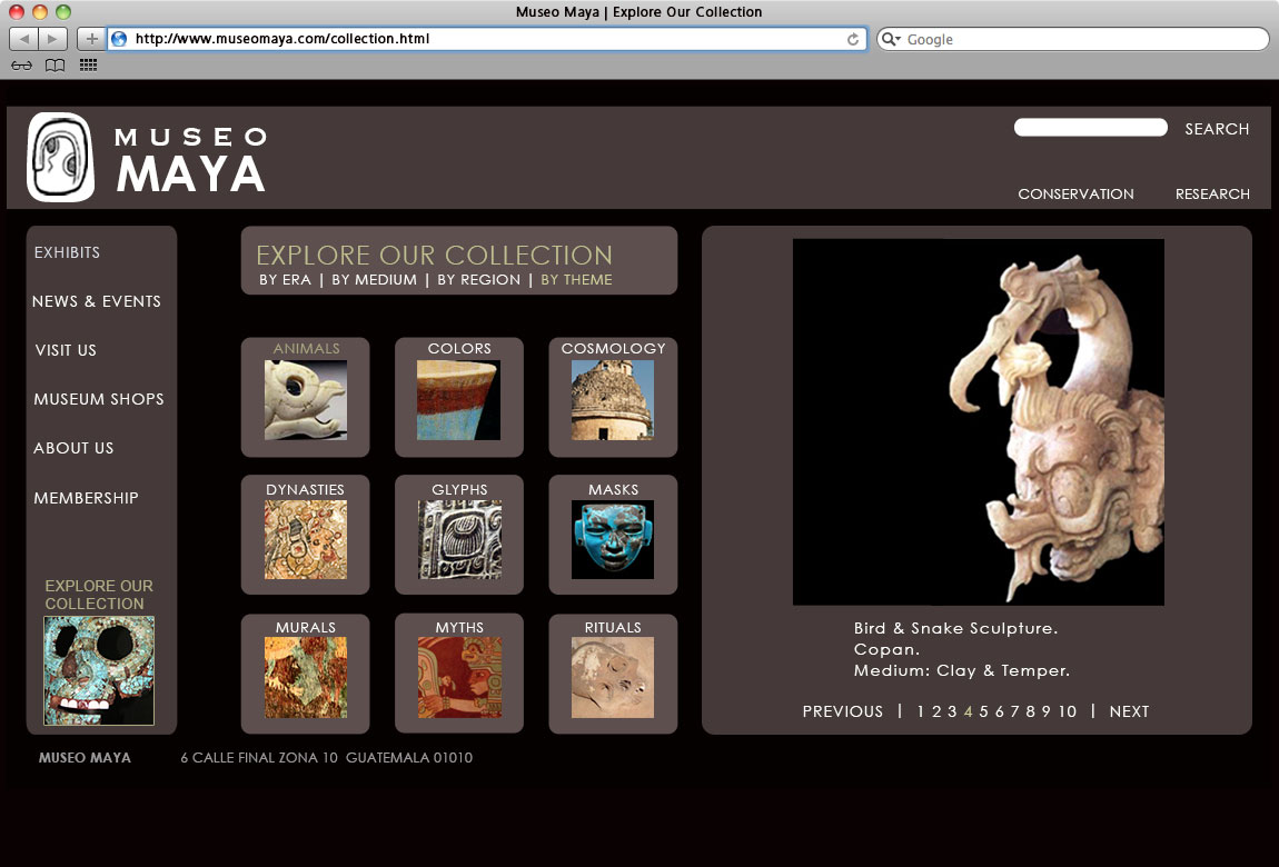 Museo Maya website